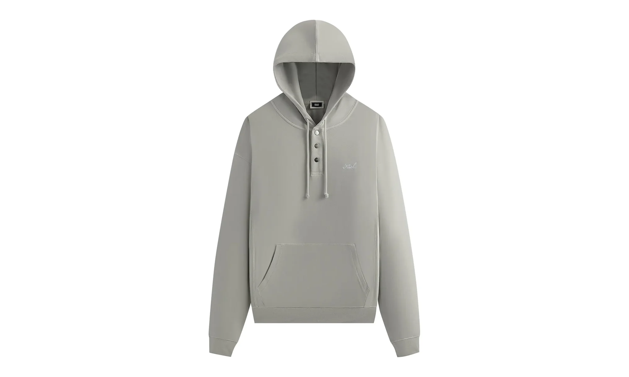 Crystal Wash Interlock Williams Iv Hoodie "Concrete" KHM032024 005
