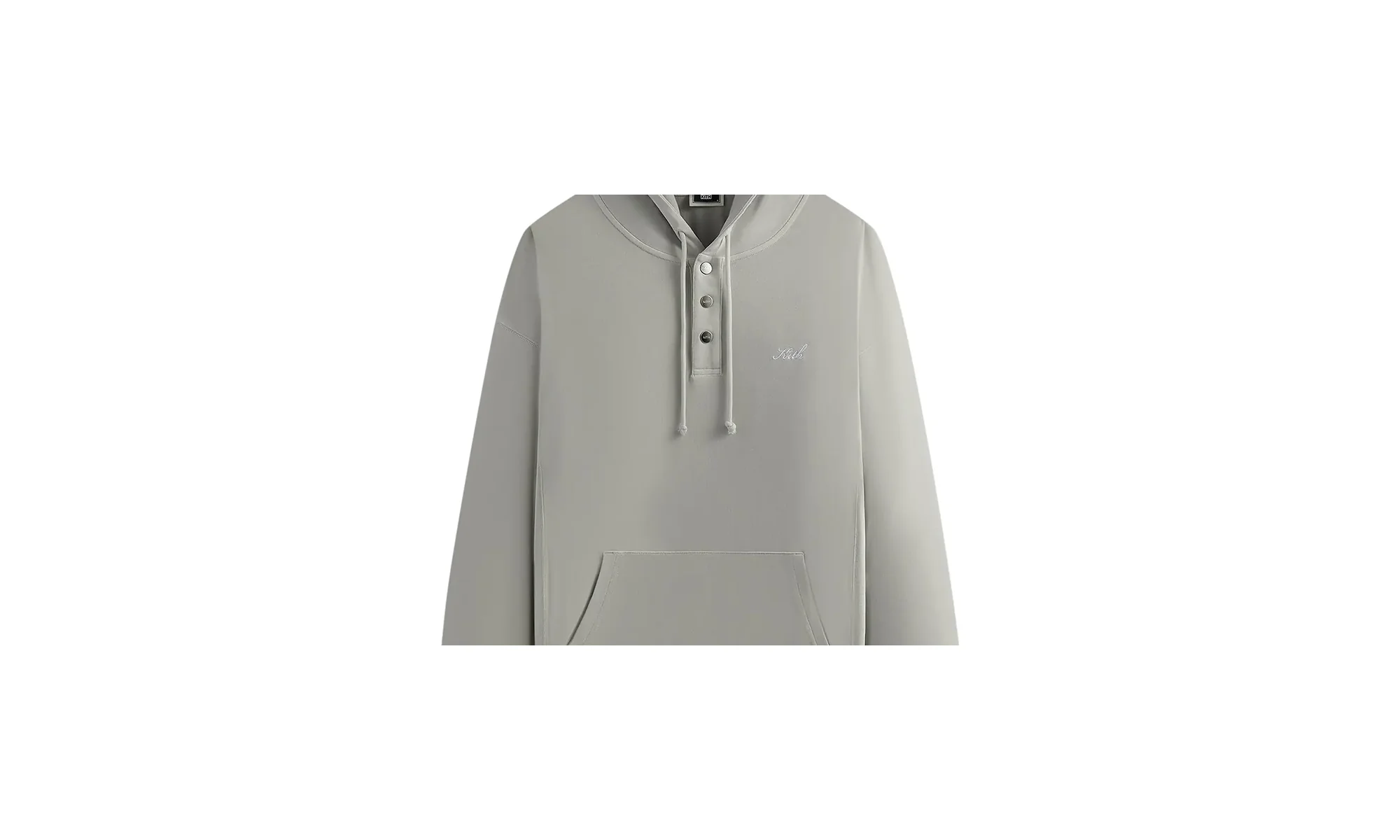 Crystal Wash Interlock Williams Iv Hoodie "Concrete" KHM032024 005 - Image 2