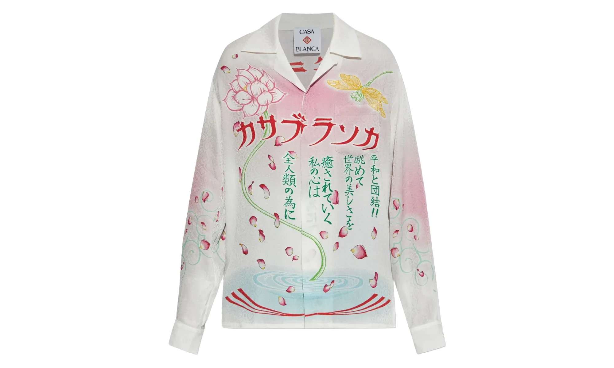 CUBAN COLLAR LS Tee "Lotus Flower" U AW25 SH 006 05 M