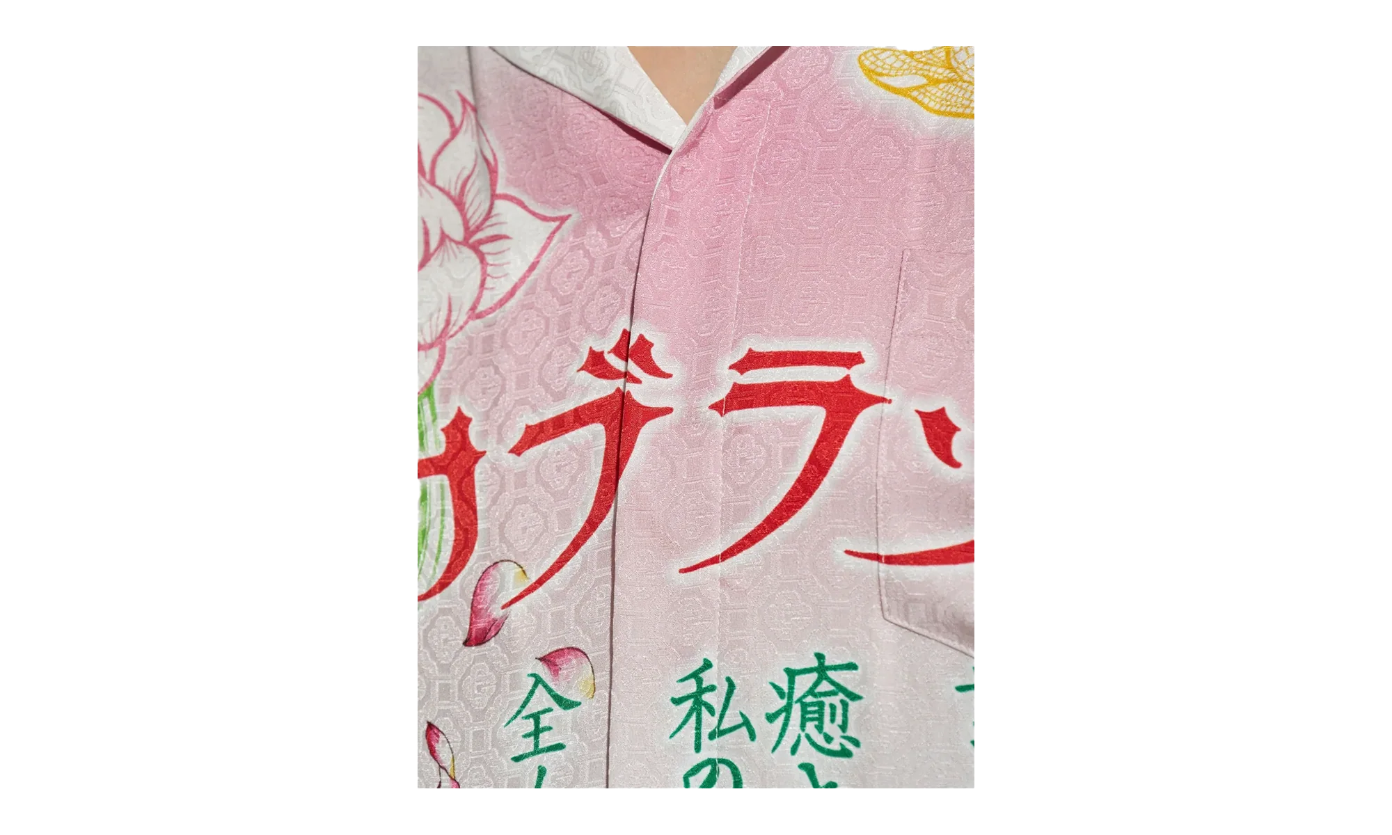 CUBAN COLLAR LS Tee "Lotus Flower" U AW25 SH 006 05 M - Image 2