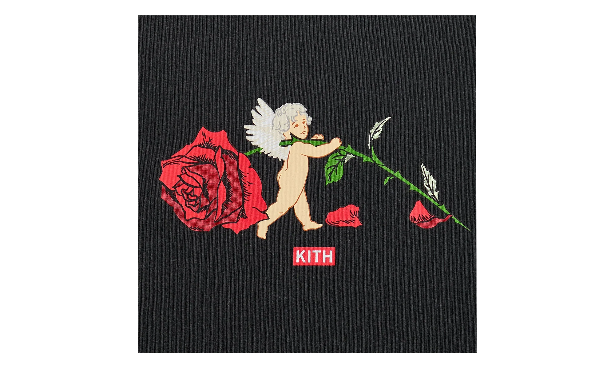 Cupid Rose Long Sleeve Tee "Black" khm034591 001 - Image 2