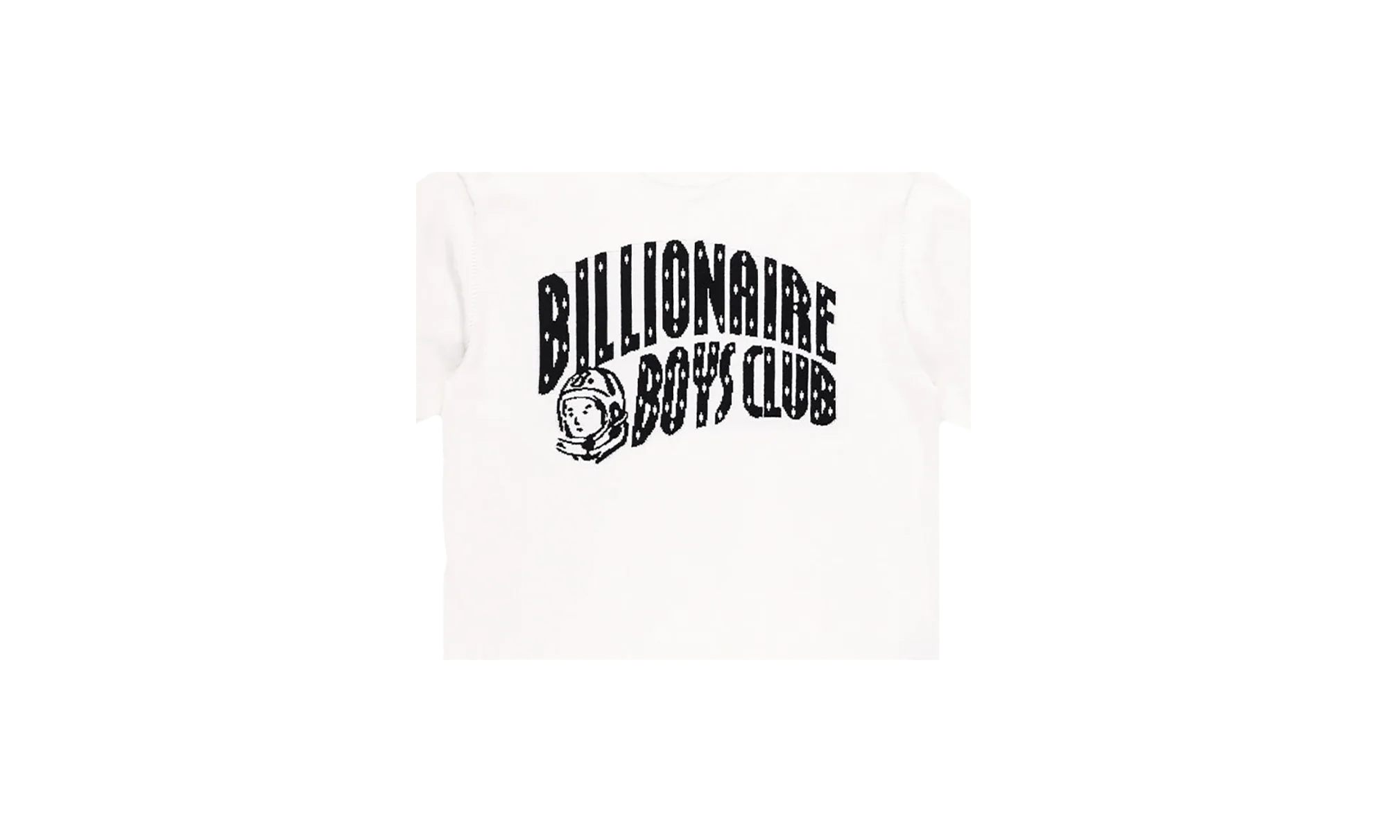 Curved SS Knit Tee "White" 851 7303 - Image 2