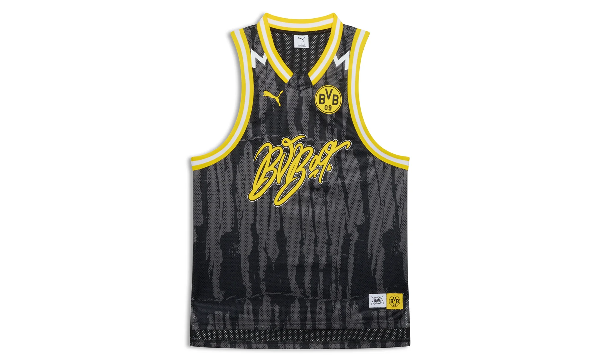 CWC HOOPS X DORTMUND JERSEY "PUMA Black / AOP" 634343 01