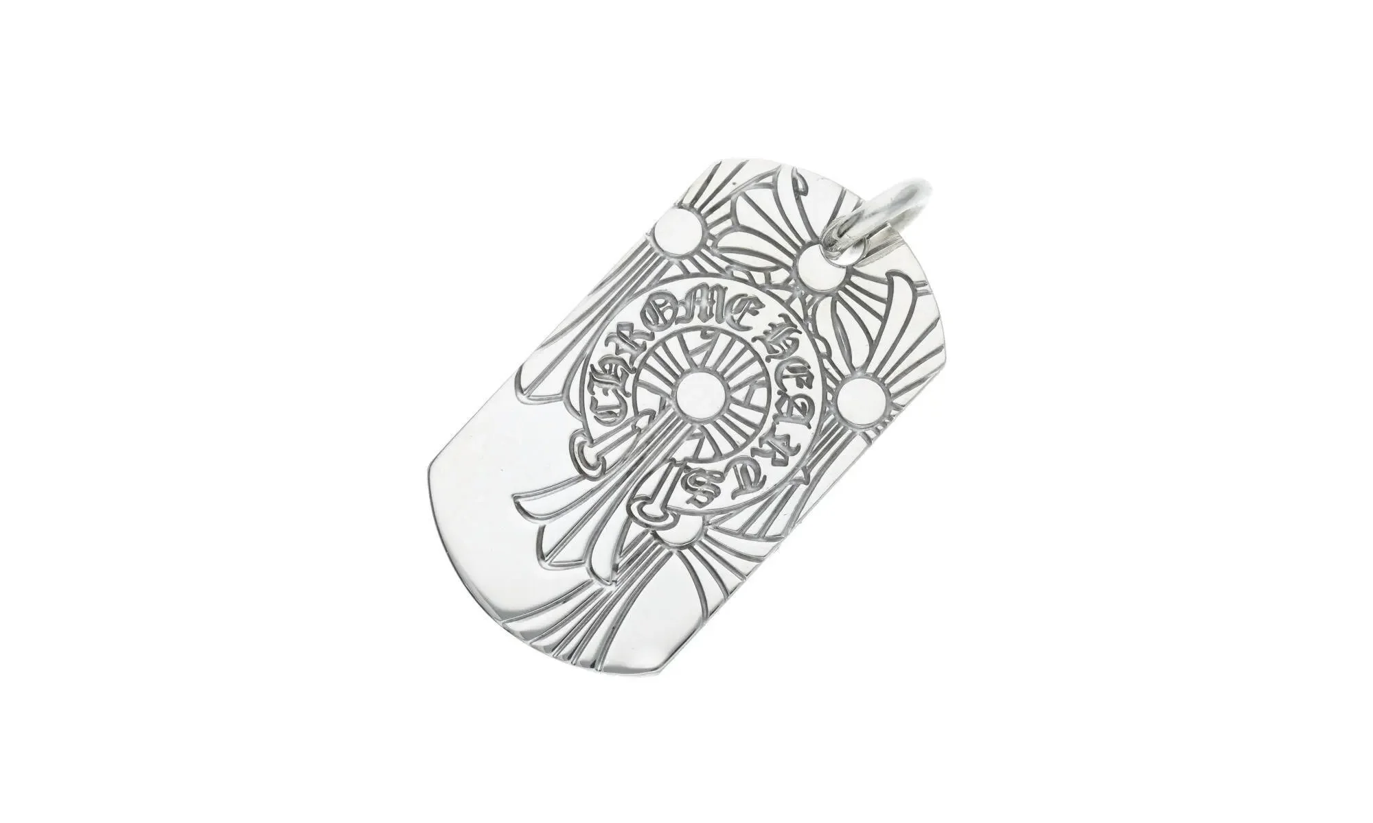 D TAG GOD BLESS Dog Tag "Silver" CHRM0376