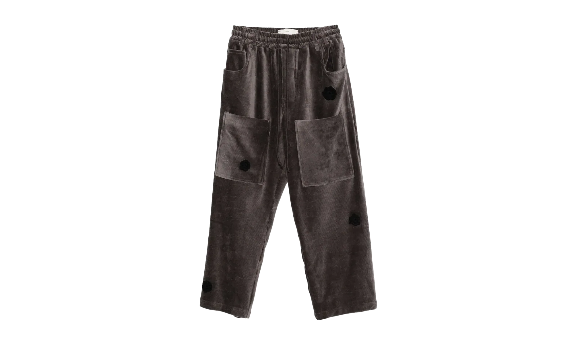 DAISY PATCH POCKET PANT "Charcoal" 252_MPT091D_CORDCHA