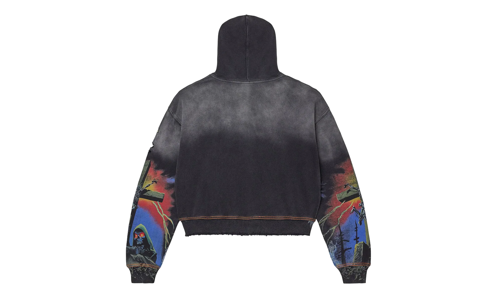 Damned Big Zip Up Hoodie "Black" VALE 11 007 VFDBZUB BK - Image 2