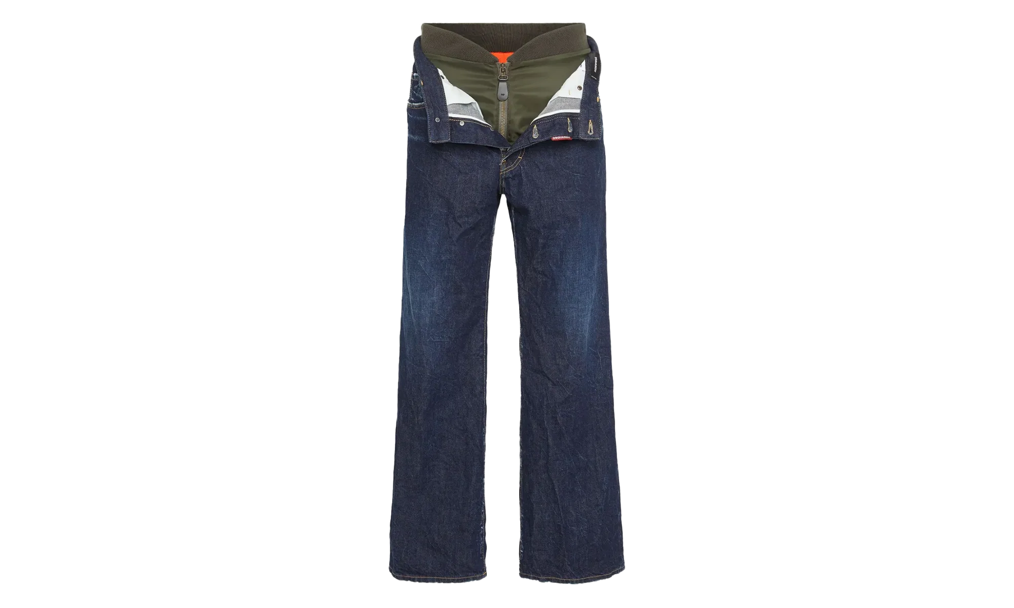 Dark Indigo Aviator Wash Loose Jeans "Blue" S71LB1633D30011470