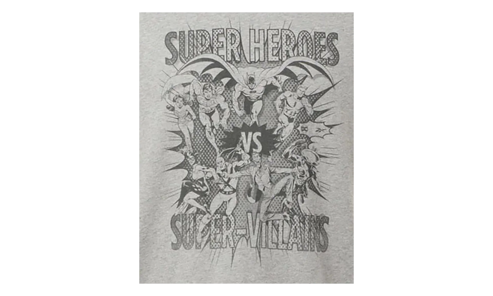 DC Face-Off T-Shirt "Grey Heather" IB5815 - Image 2