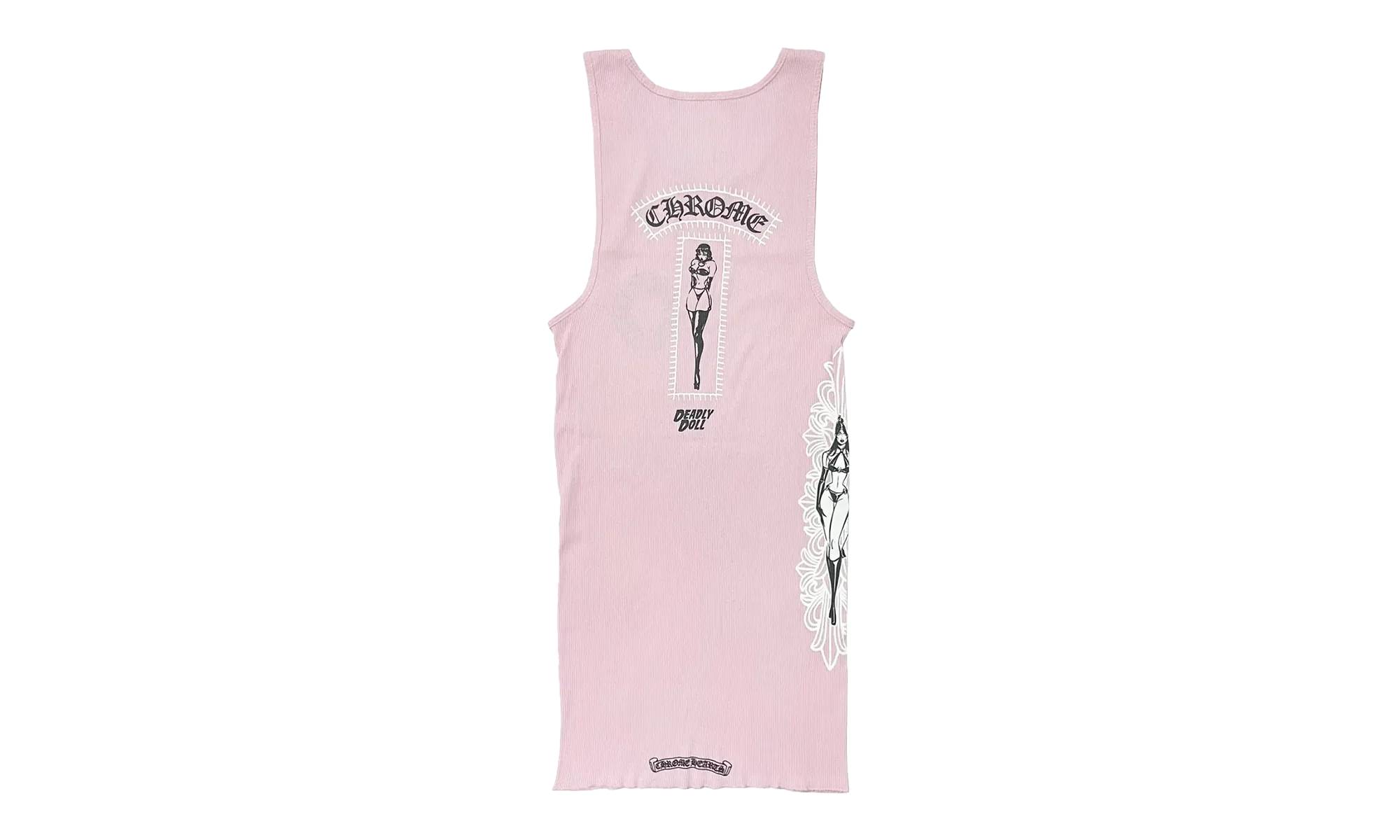 Deadly Doll Tank Top Floral "Pink" CHRM0566 - Image 2