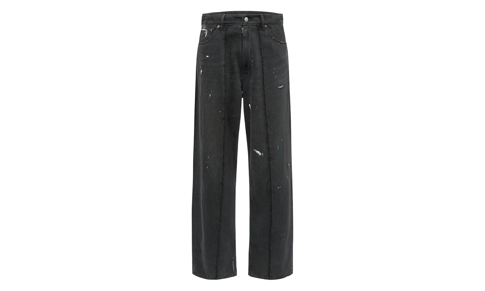 Denim Wide Leg Paint Mark Jeans "Black" SH0LA0011M30011966