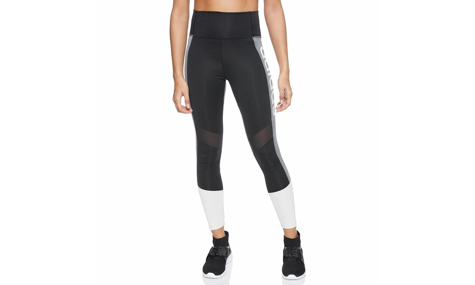 Design 2 Move Colorblock High-Rise 7/8 Leggings WMNS "Black / Raw White" DU2301