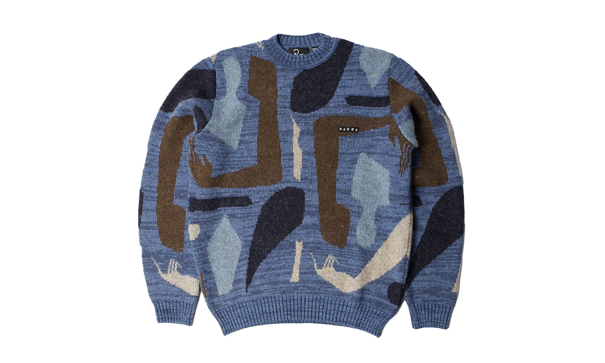 Detached Knitted Pullover Hoodie "Blue" 54450-BLU