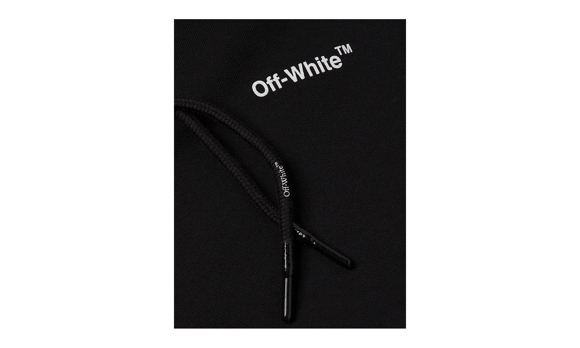 Diagonal Oversized Hoodie "Black / White" A23OHBAO - Image 2