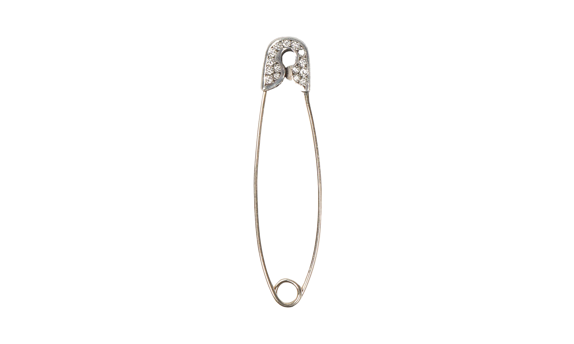 Diamond Safety Pin "Silver" CHRM0554