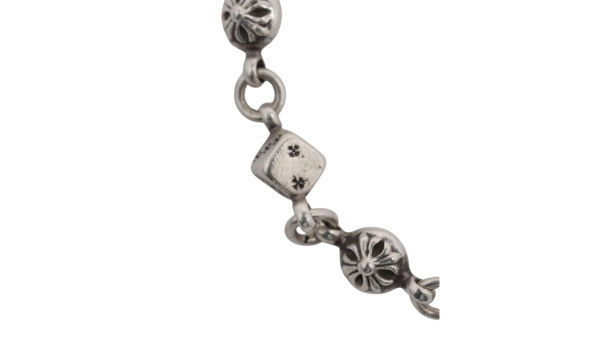 Dice and Plus Ball Bracelet "SIlver" CHRM0484 - Image 2