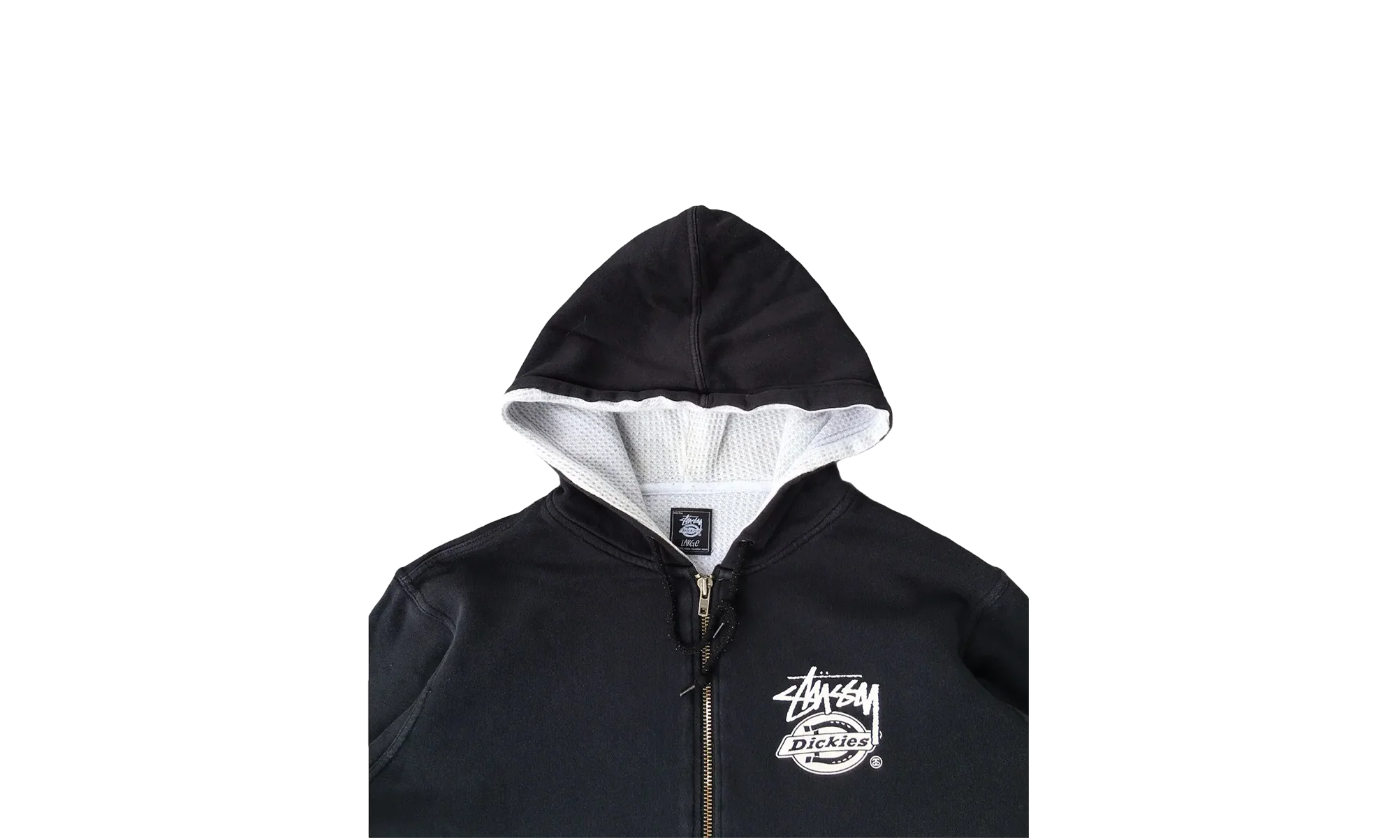 Dickies Full Zipper Hoodie "Black" STUS72 - Image 2