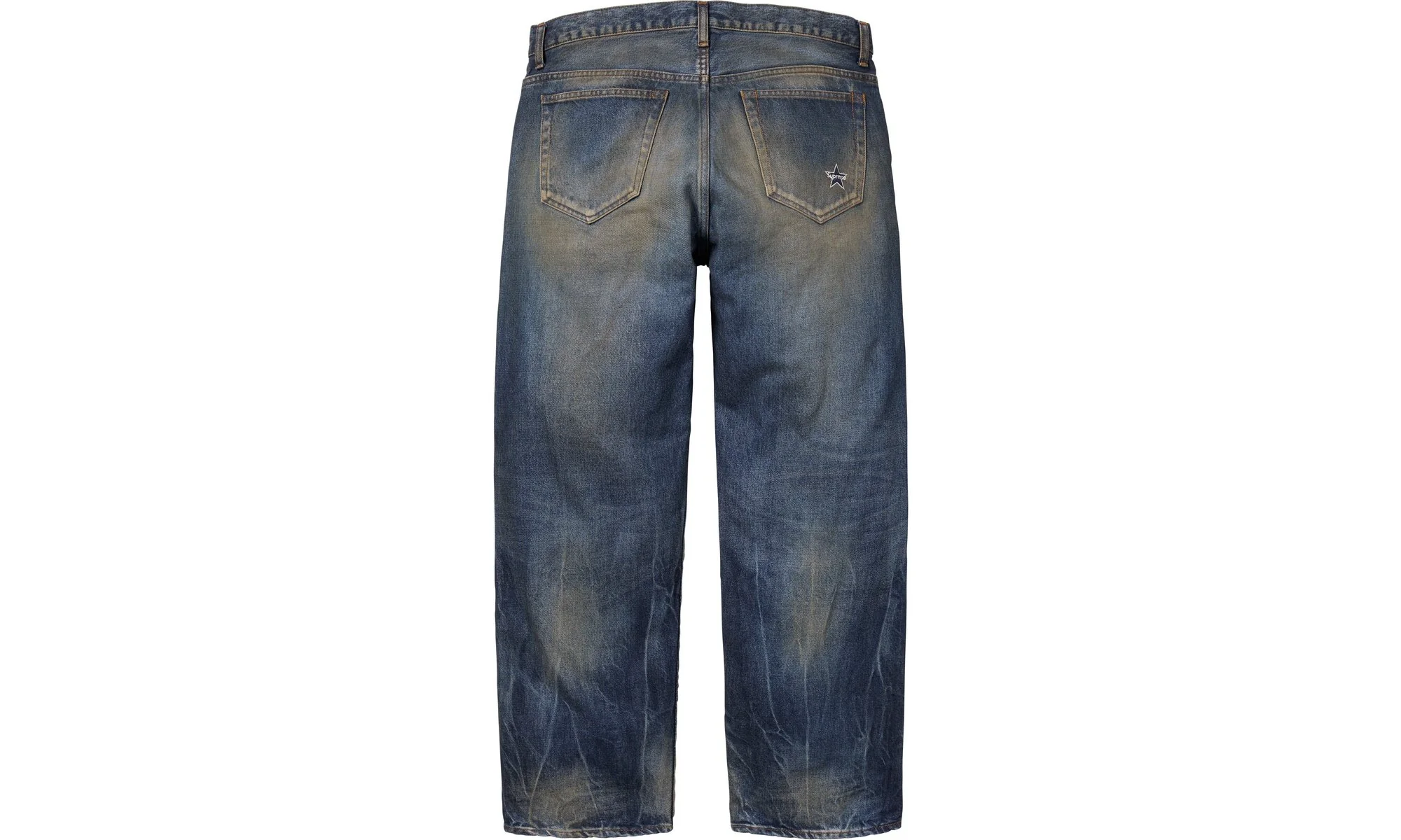 Distressed Loose Fit Selvedge Jean "FW23 - Wash Blue" SU26639 - Image 2