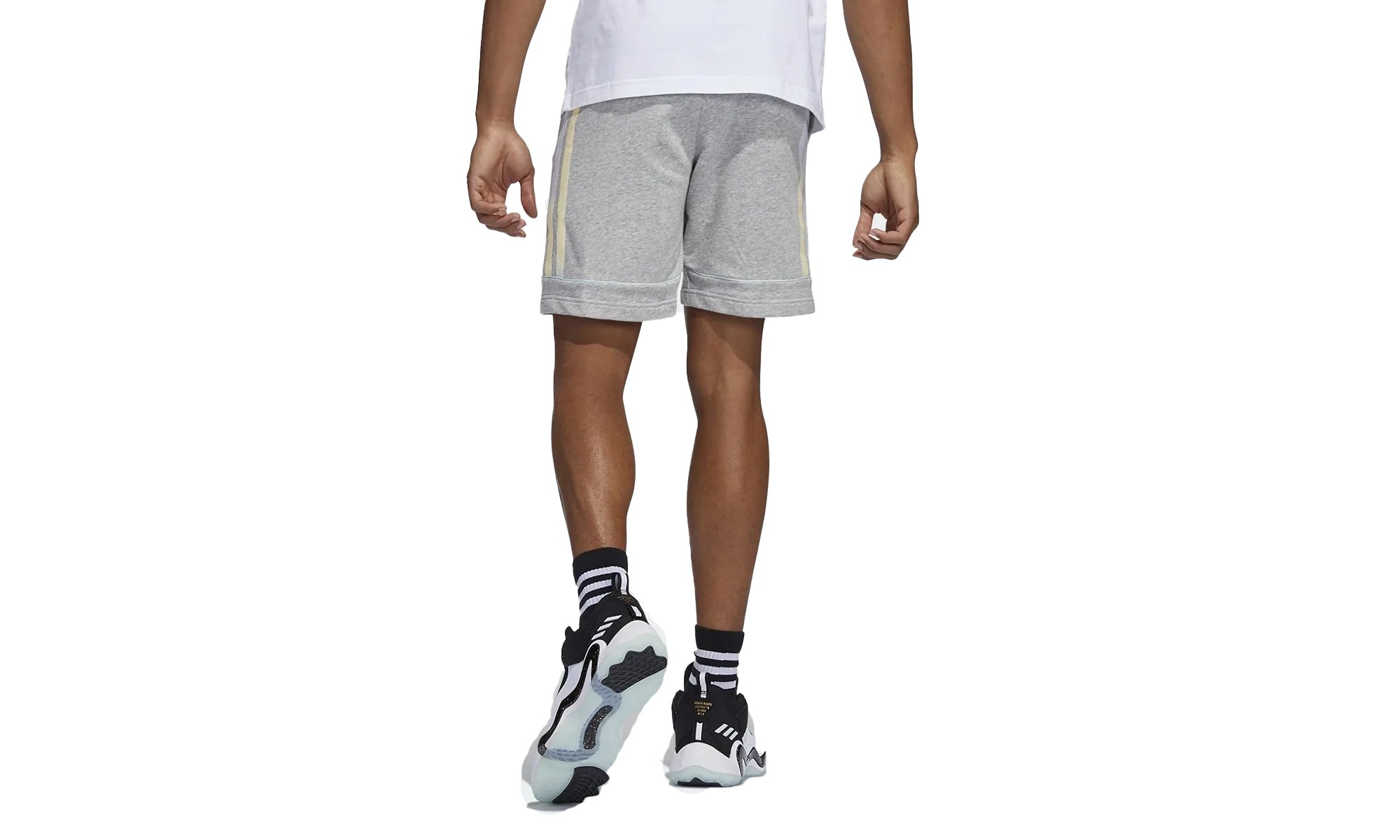 Donovan Mitchell Basketball Shorts "Medium Grey Heather" HB6764 - Image 2
