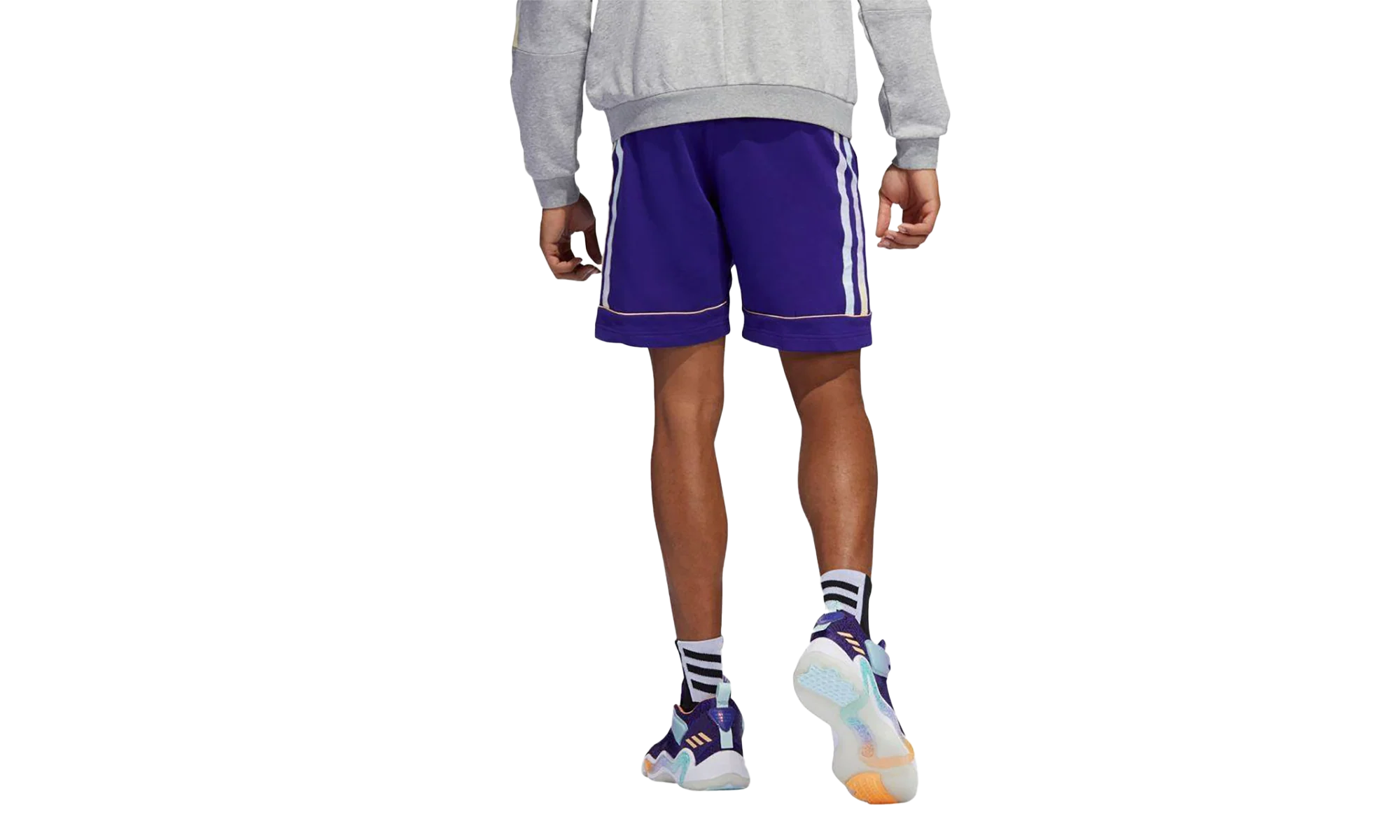 Donovan Mitchell Basketball Shorts "Team College Purple" HB6765 - Image 2