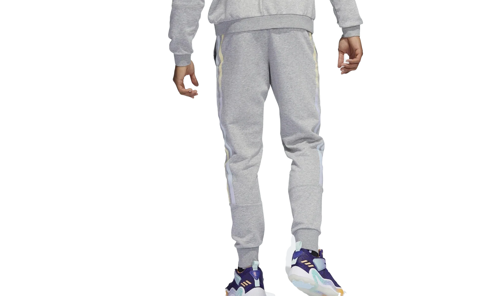 Donovan Mitchell Jogger Pants "Medium Grey Heather" HB6767 - Image 2