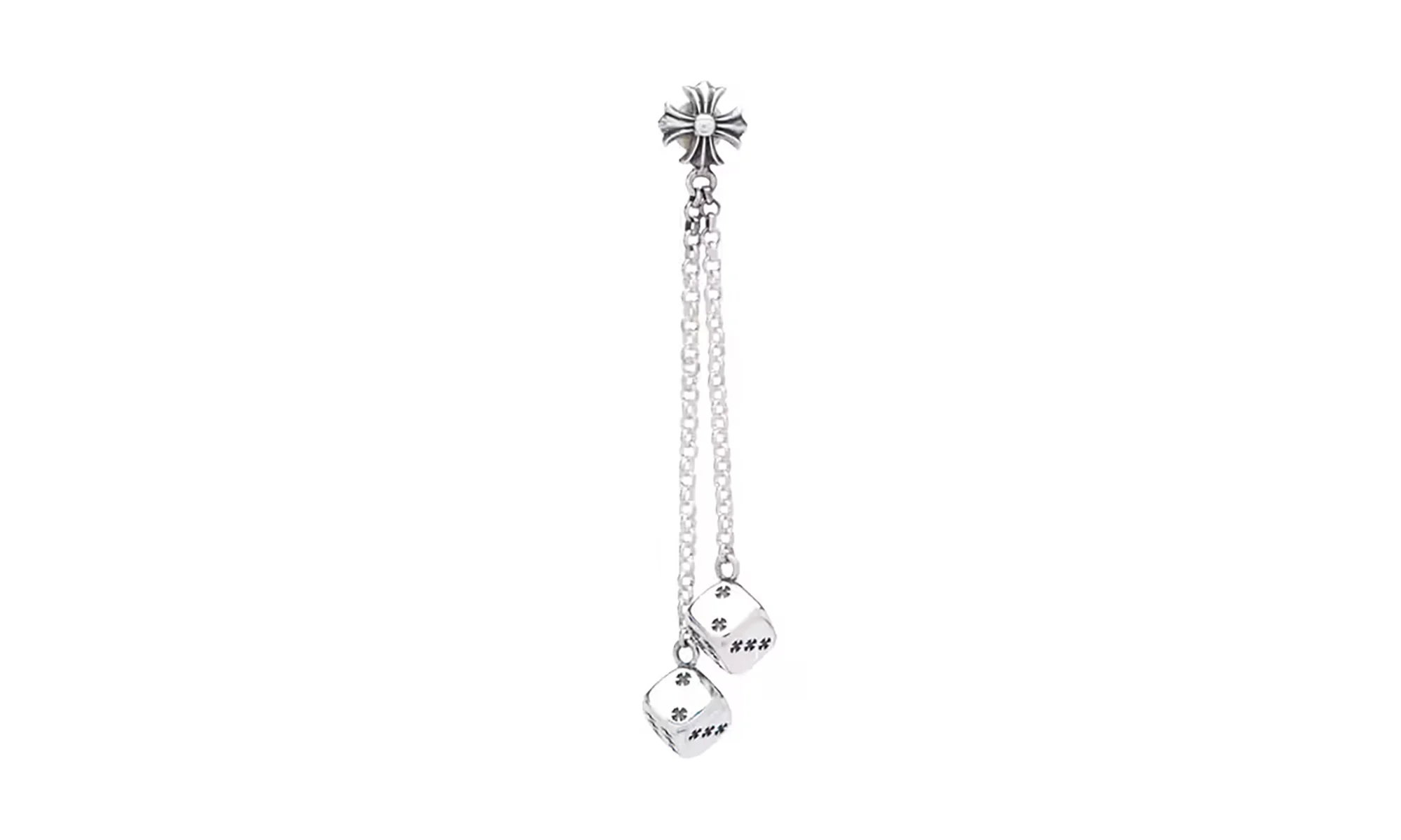 Double Dice Earring "Silver" CHRM0435
