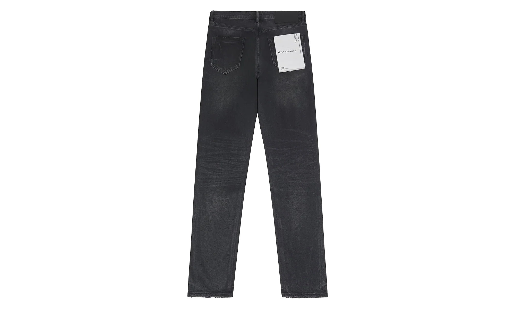 Double Dip Coated Straight Leg Denim "Black" P005 DDCV125 - Image 2