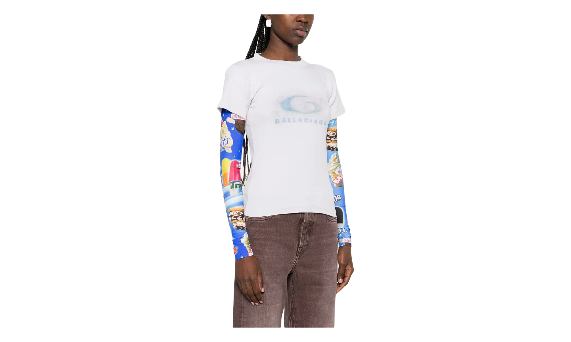 Double Sleeve T-Shirt WMNS "Multi" 809262 TTVN7 9059 - Image 2