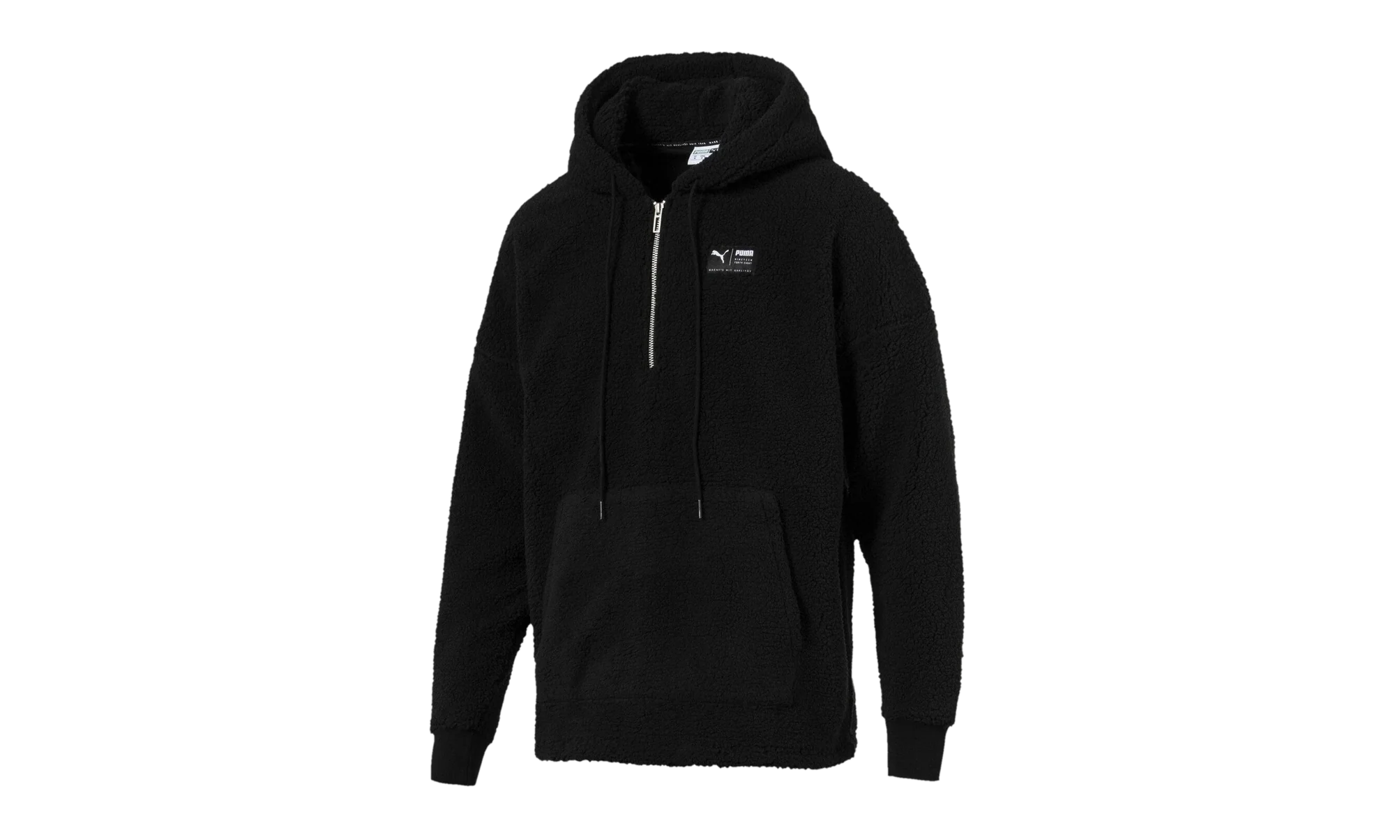 Downtown Sherpa Halfzip Hoodie "Puma Black" 576770 01