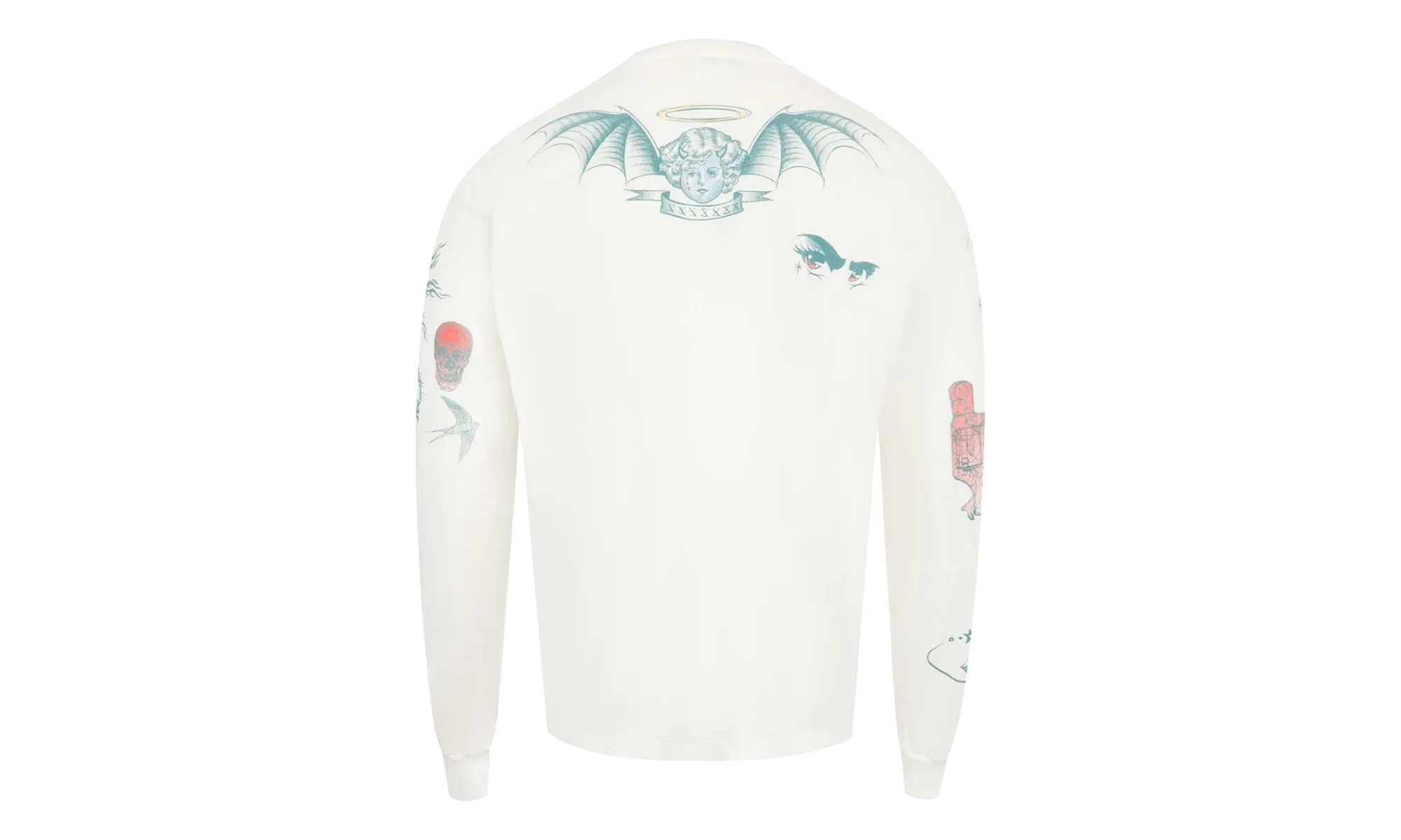 Dr. Woo Tattoo Long-Sleeve Tee "White" SM HR1 0000 C29 - Image 2