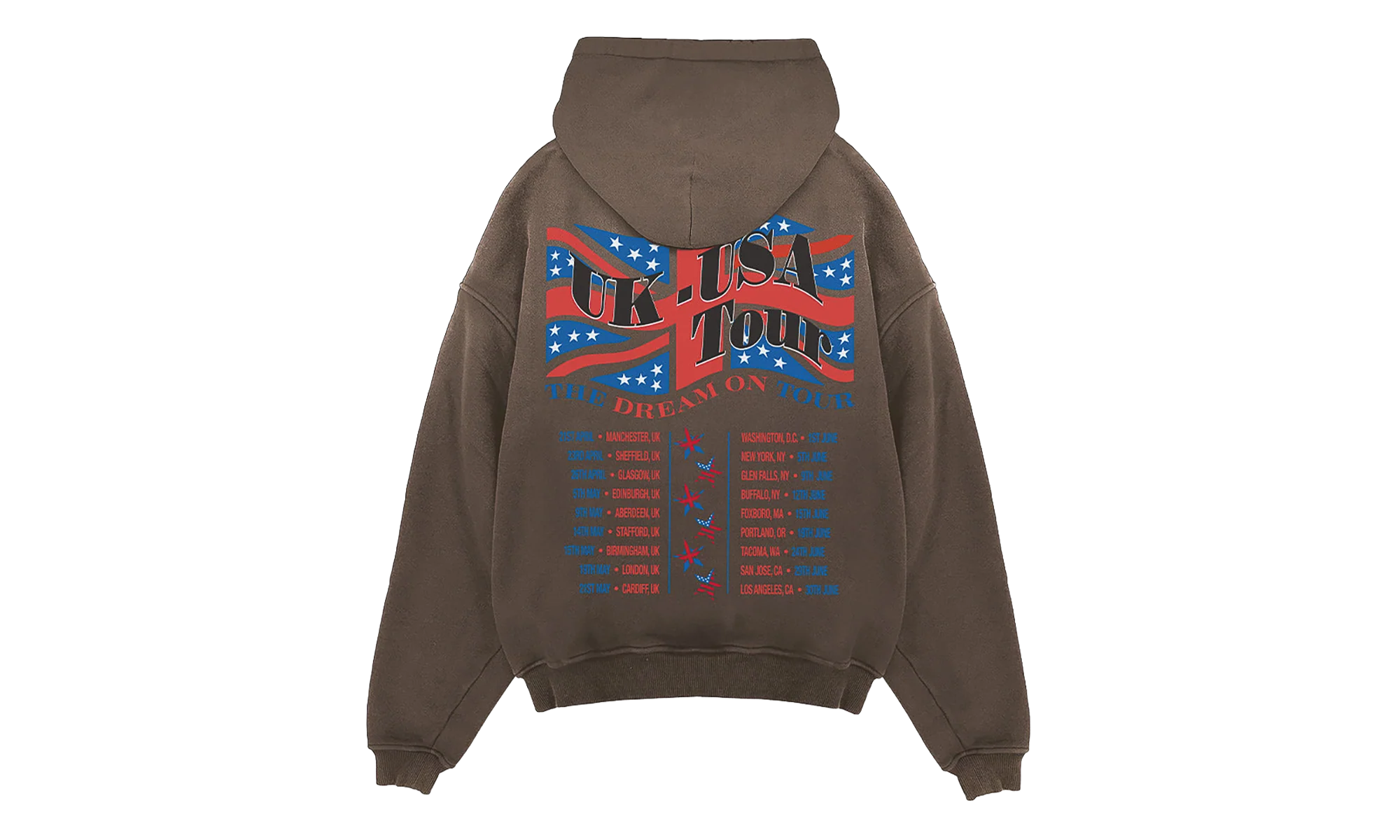 Dream On Tour Pullover Hoodie "Brown" MLM100618-17 - Image 2