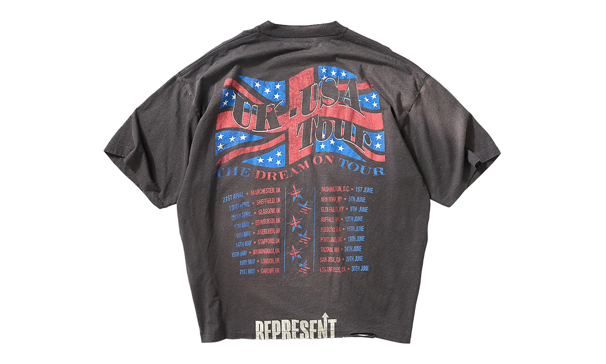 Dream On Tour SS Tee "Grey" MLM100593-SFG - Image 2
