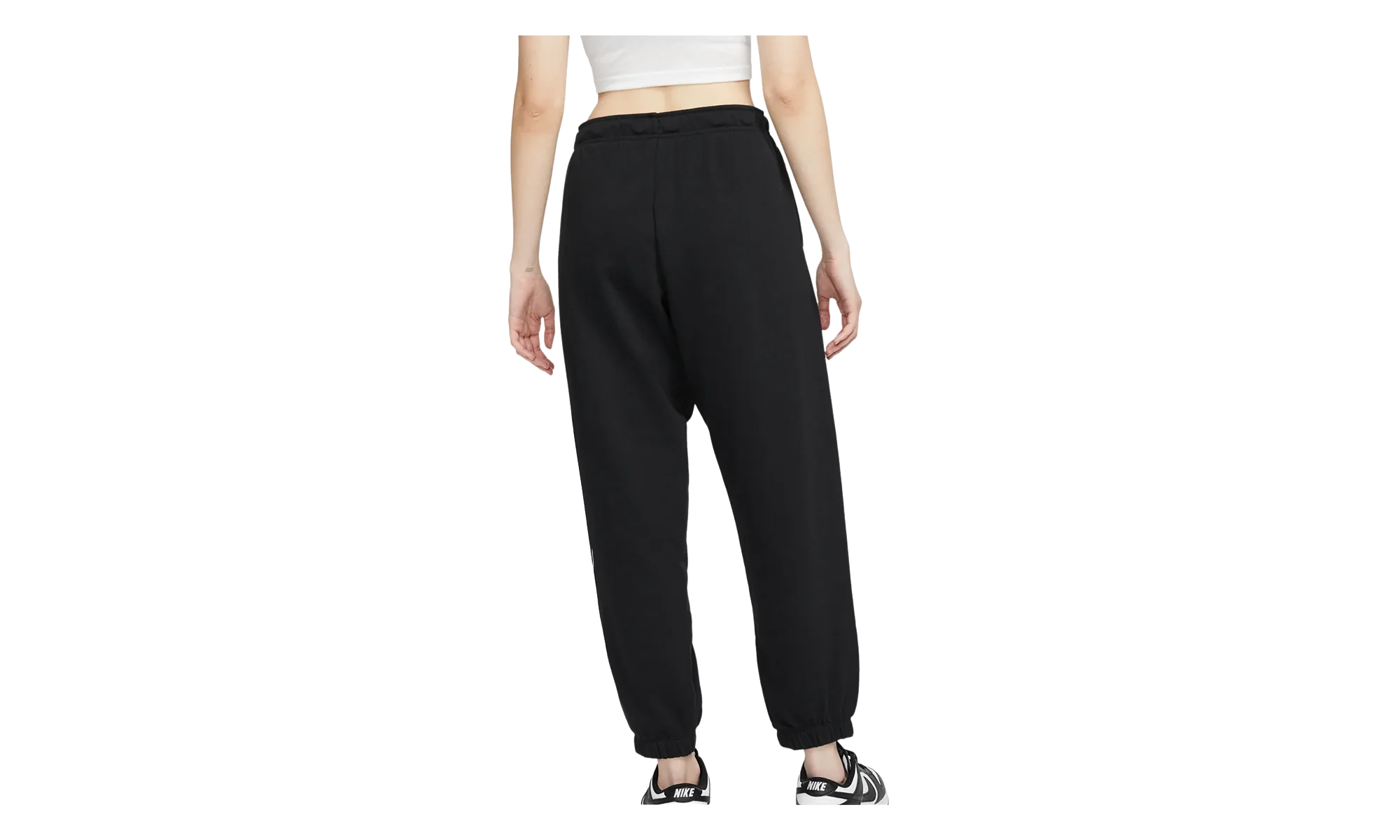 Dri-fit Swoosh Run 7/8-length Mid-rise Leggings WMNS "Black / White" DM6307 010 - Image 2