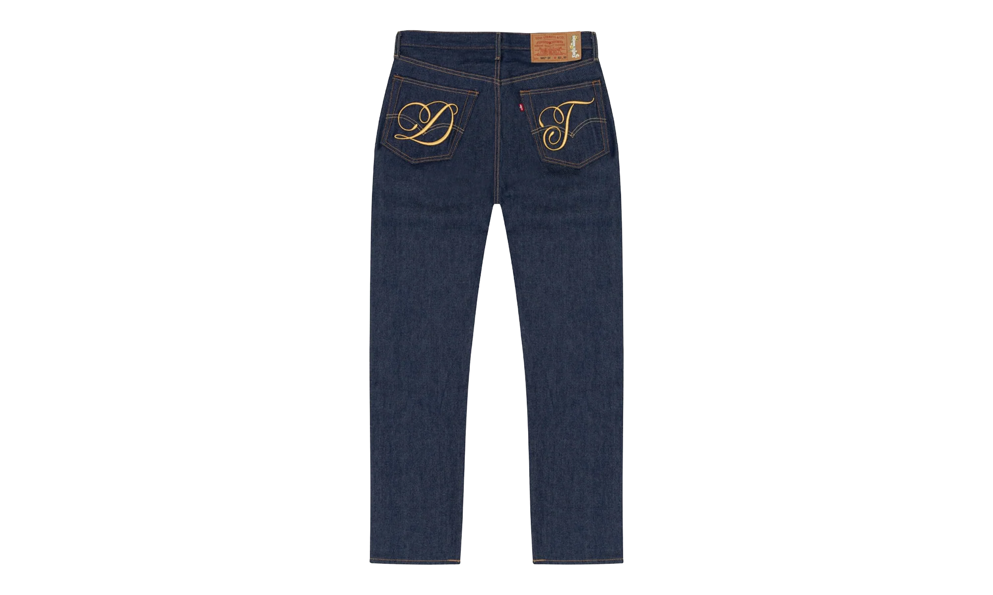 DT Metallic Gold Script 501 "Selvedge" DT398 - Image 2