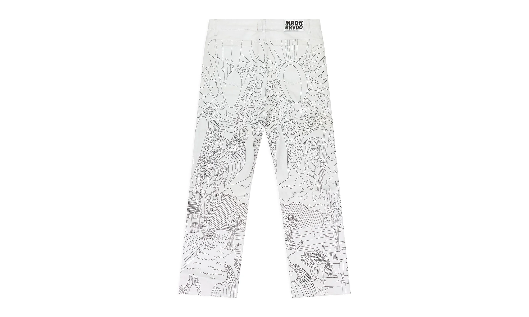Duality Straight-FIt Jeans "White" DUALTY BLANC DENM - Image 2