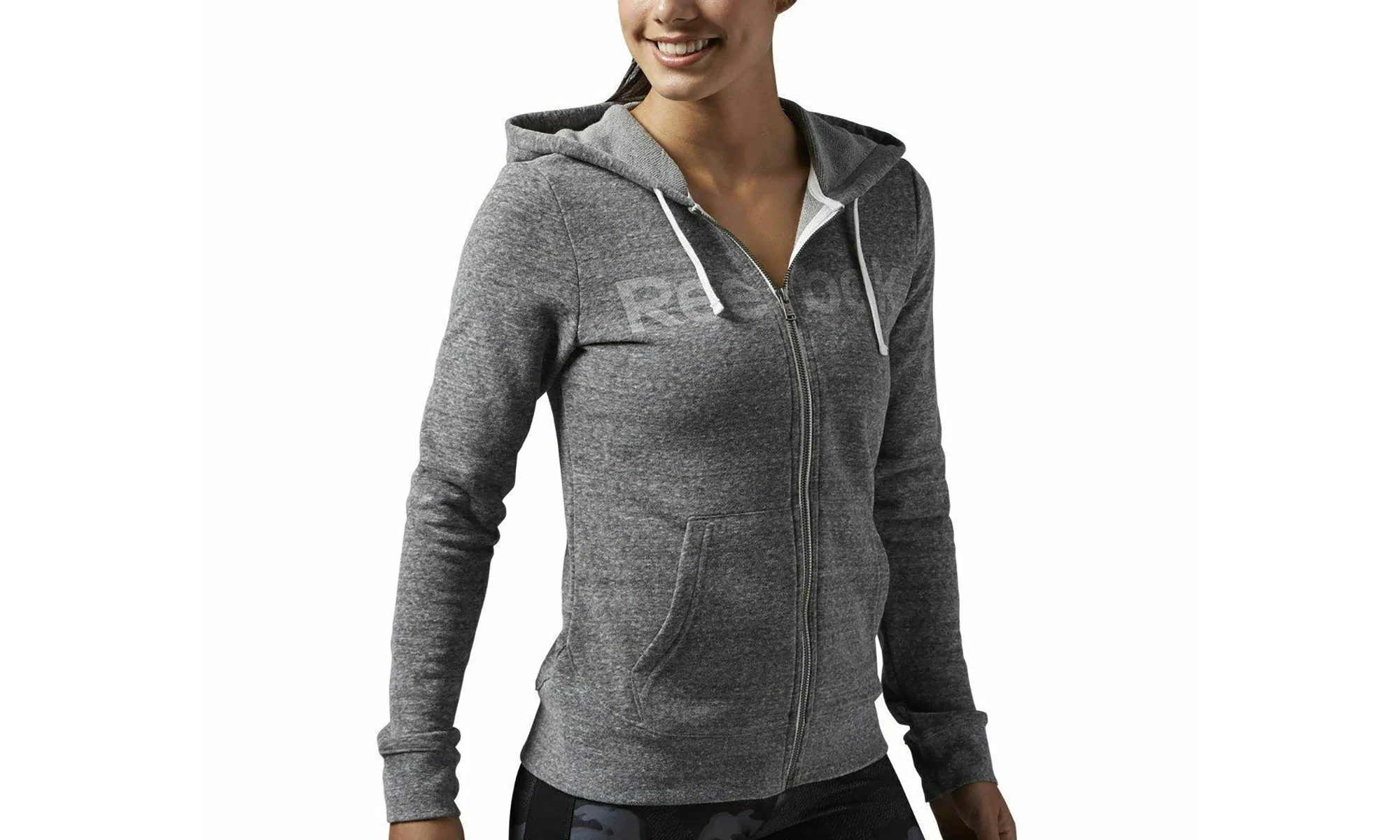 Elements Full Zip Big Logo Hoody WMNS "Grey" AJ2806
