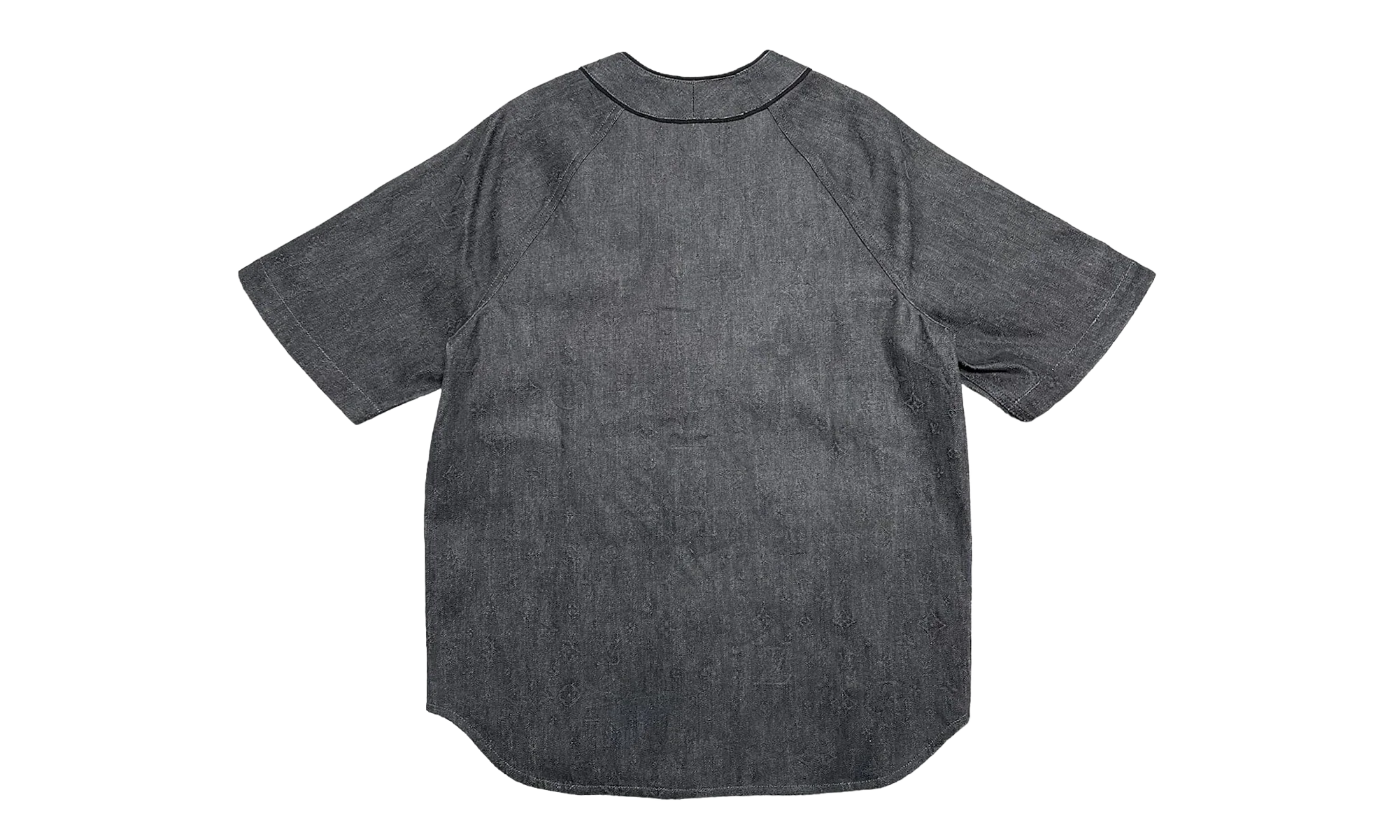 Embossed Monogram Baseball Jersey "Black Denim" LVEMBJDB - Image 2