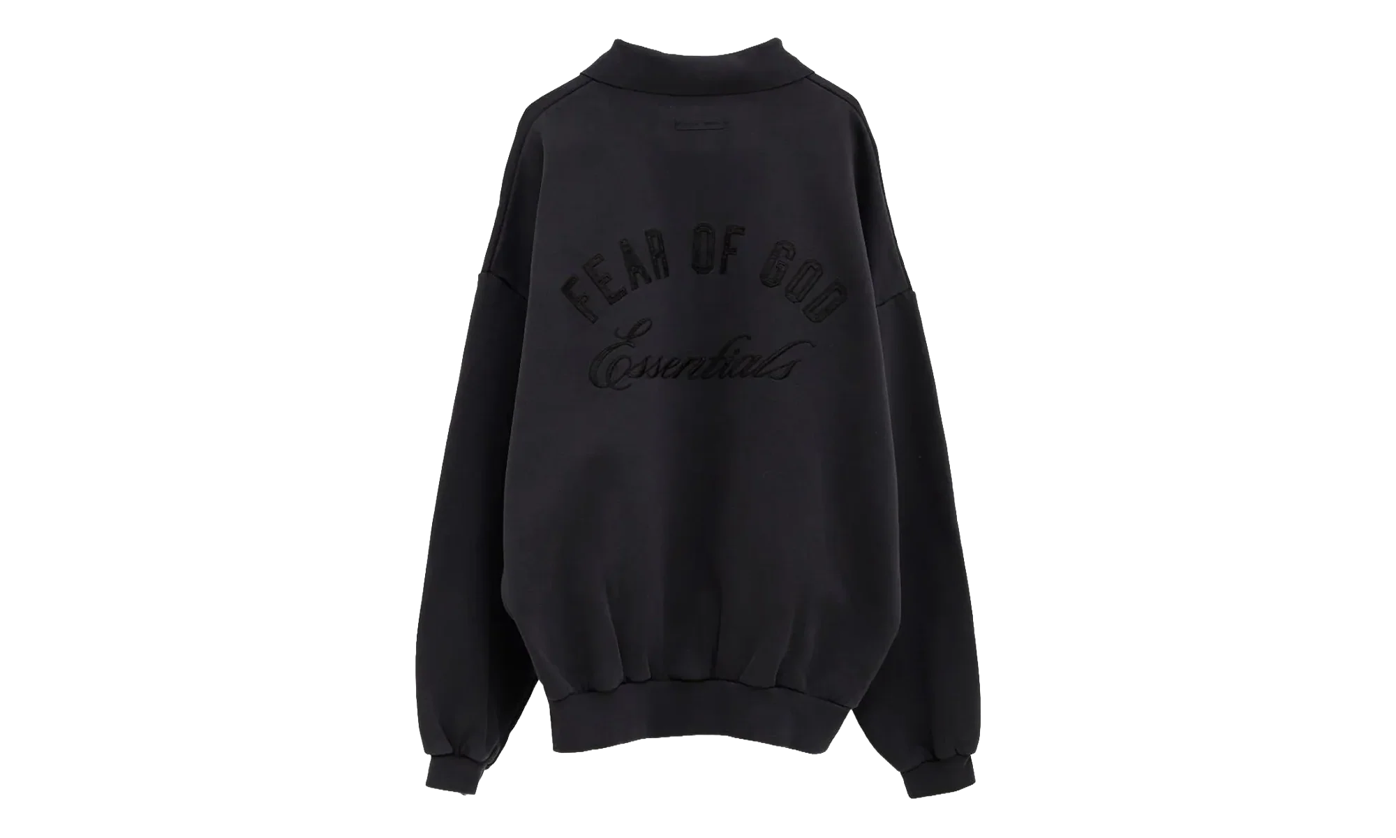 Embroidered Classic Polo Sweatshirt "Vintage Black" 192HO252042F - Image 2