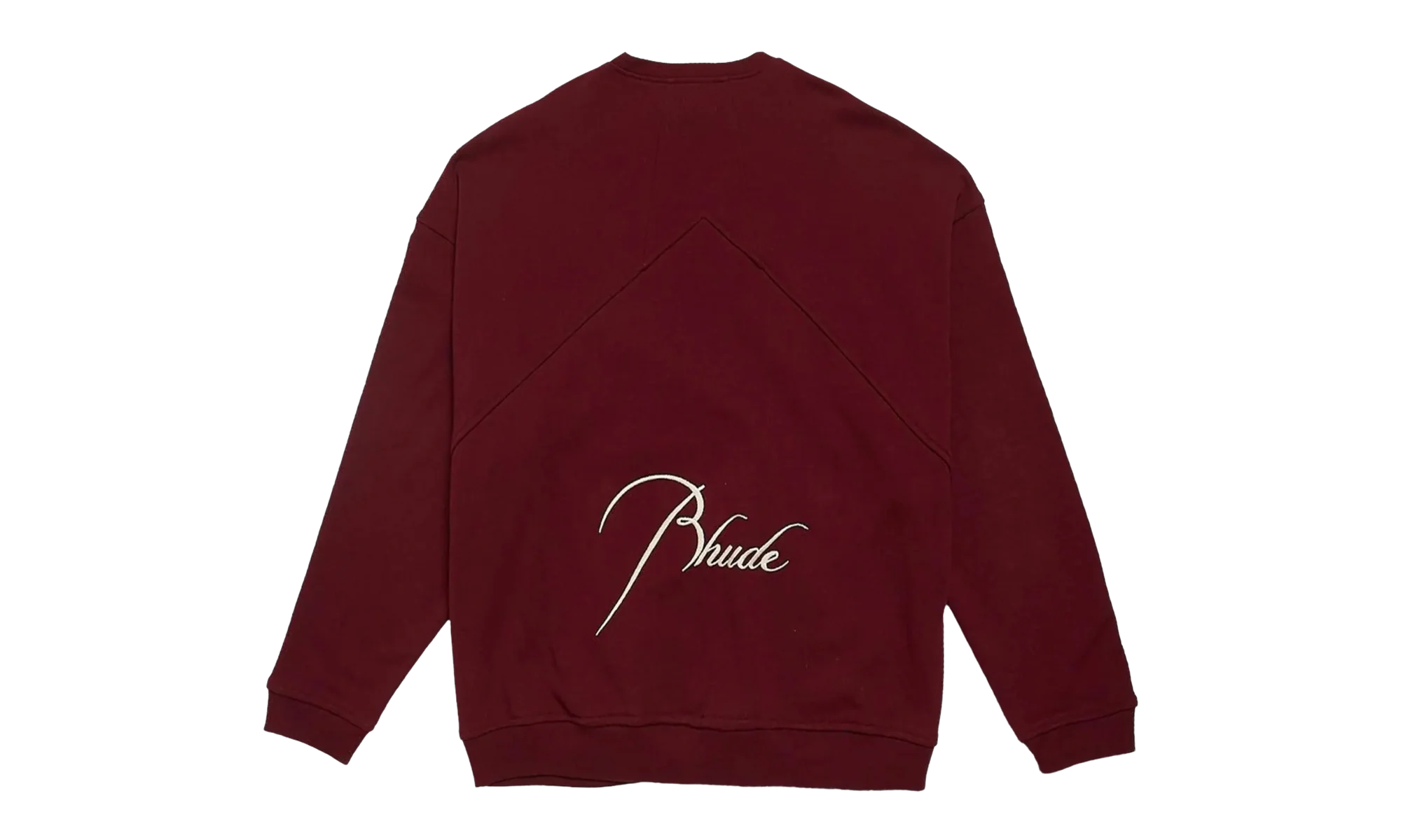 Embroidered Crewneck "Burgundy" PF22SW01012800 - Image 2