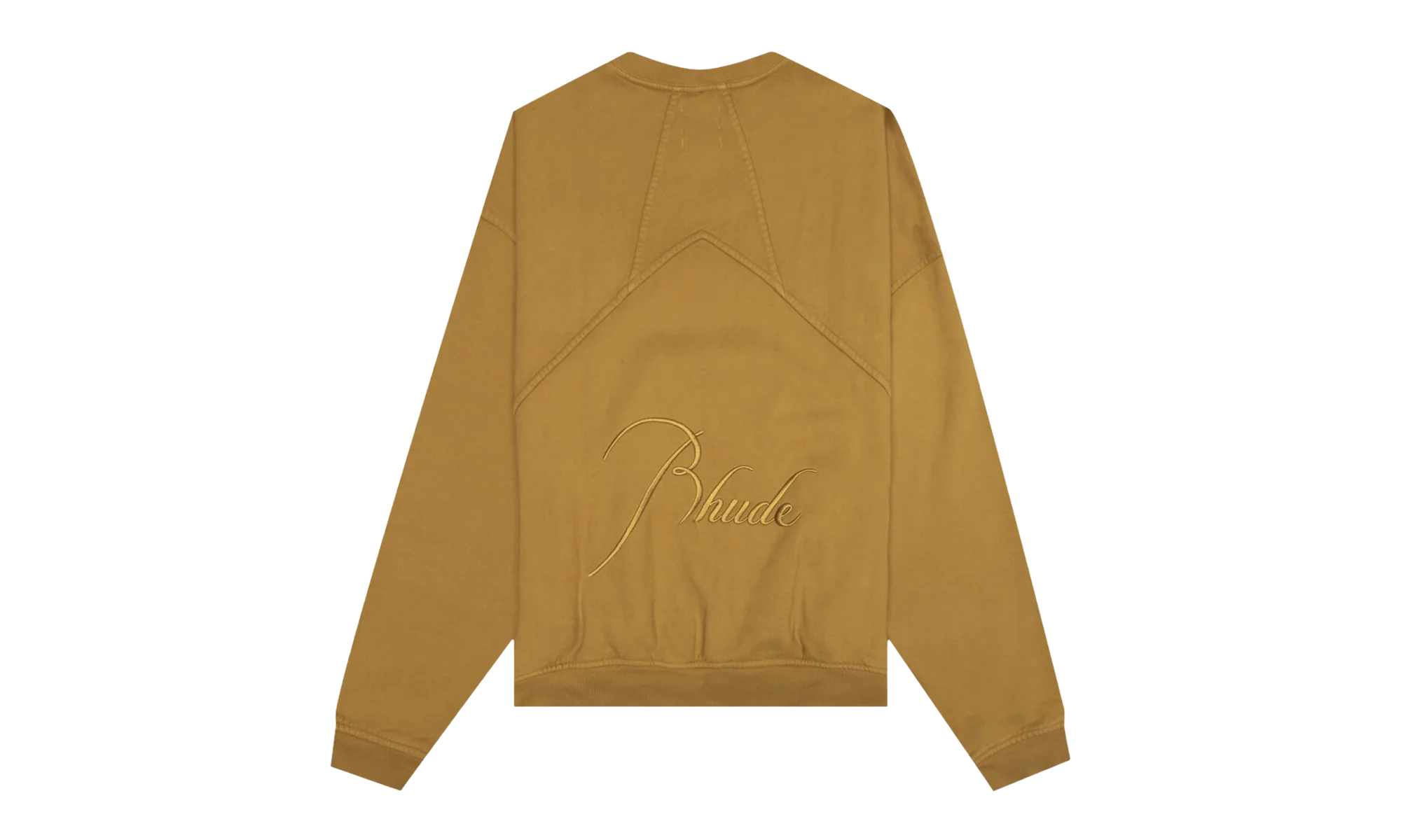 Embroidered Crewneck "Mustard" RHFW22SW050121210121 - Image 2