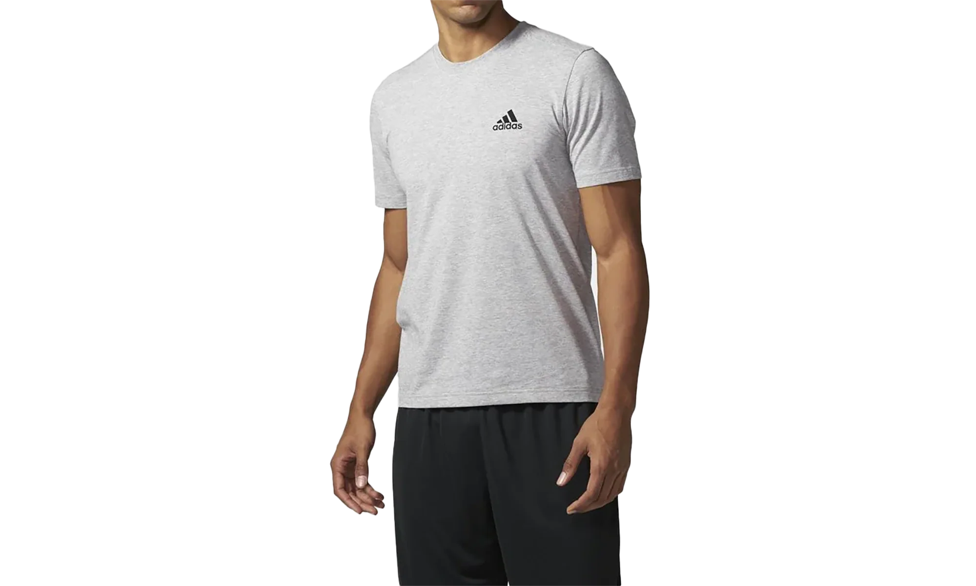 Essential Droptail 3 Stripe Tee "Grey Black" BQ1544