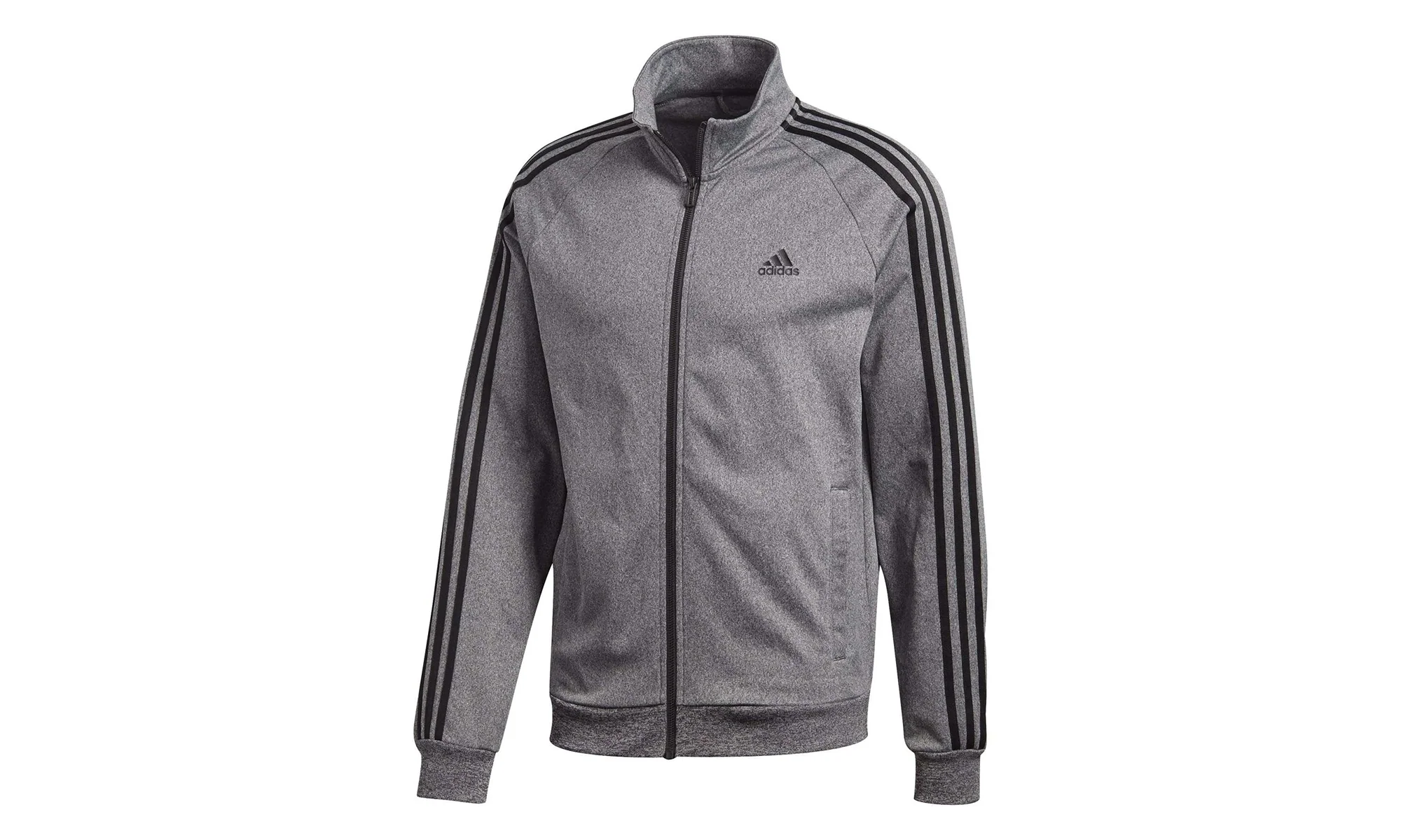 Essentials 3-Stripe Tricot Tracktop "Dark Heather Grey / Black" CD8752