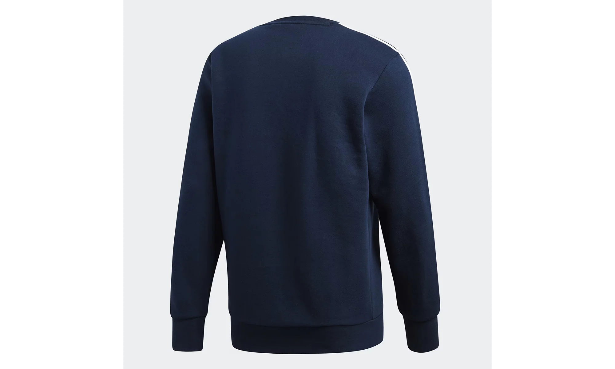 Essentials 3-Stripes Crew Sweatshirt "Collegiate Navy / White" BQ9644 - Image 2