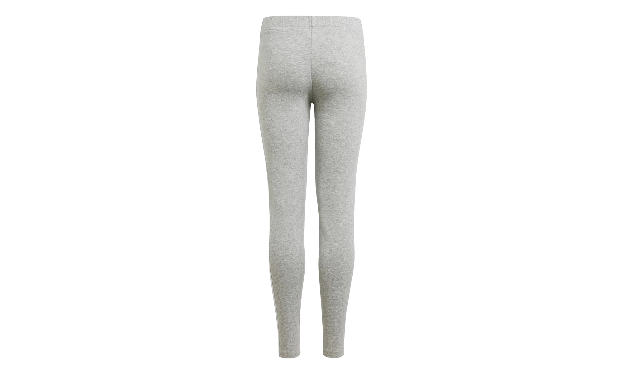 Essentials 3-Stripes Leggings GS "Medium Grey Heather / White" HC0092 - Image 2