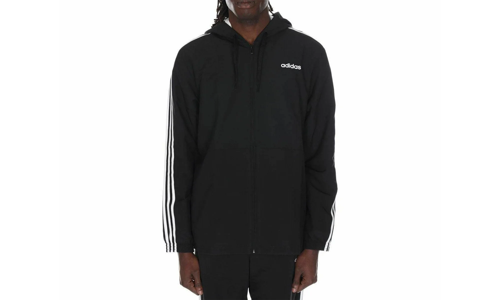 Essentials 3-Stripes Woven Windbreaker "Black" DQ3066
