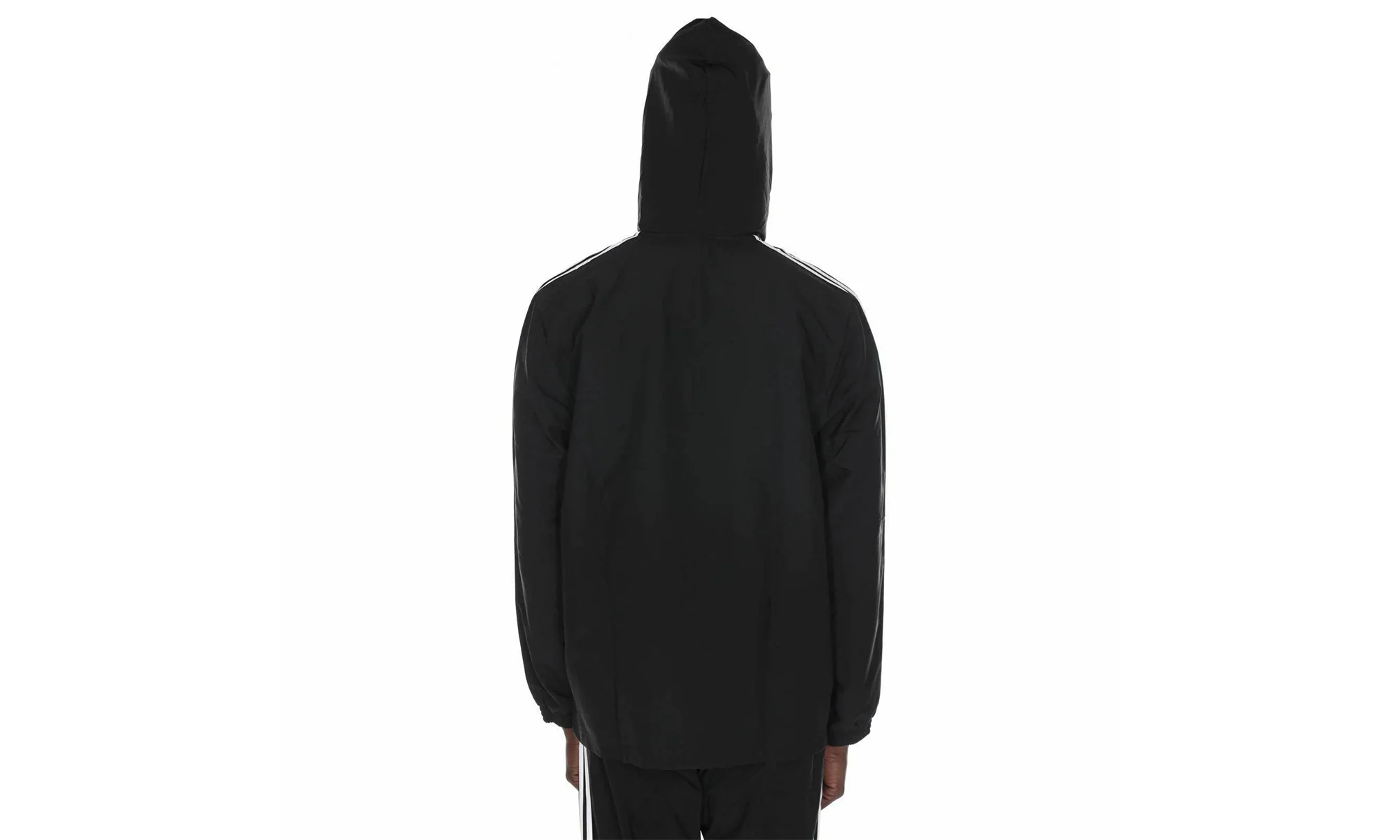 Essentials 3-Stripes Woven Windbreaker "Black" DQ3066 - Image 2