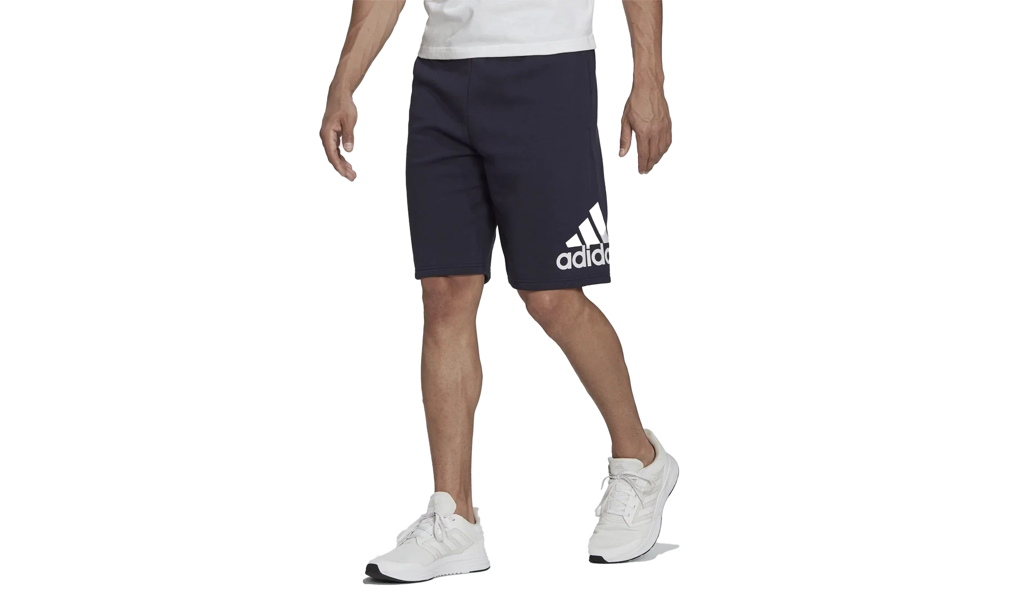 Essentials Fleece Big Logo Shorts "Legend Ink / White" H55329