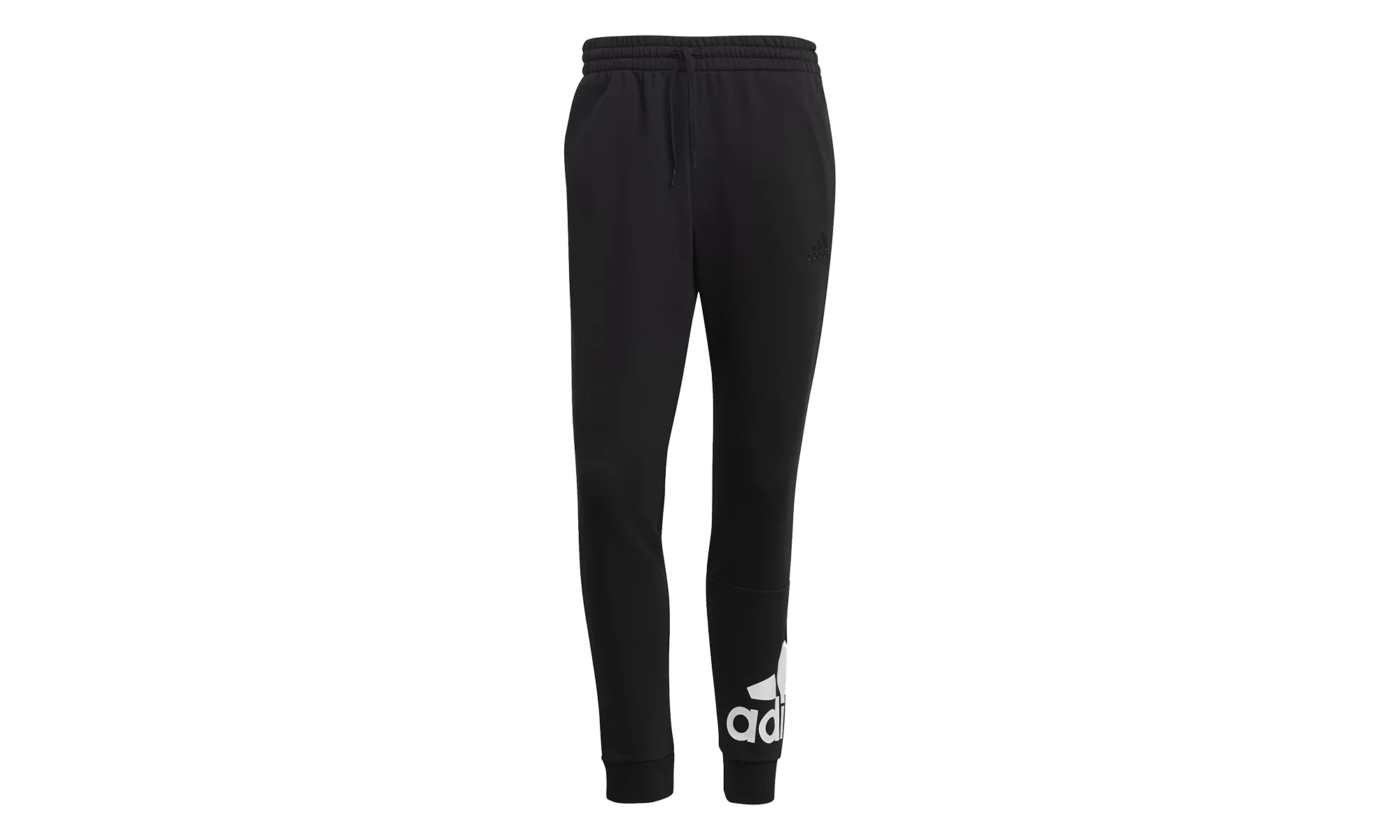 Essentials French Terry Tapered Cuff Logo Pants "Black / White" GK8968