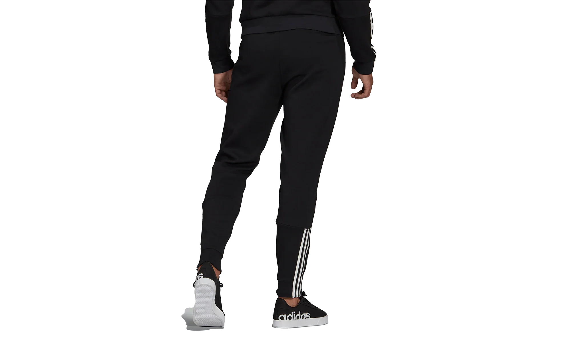 ESSENTIALS MATTE CUT 3-STRIPES PANT "Black / White" GS1582 - Image 2