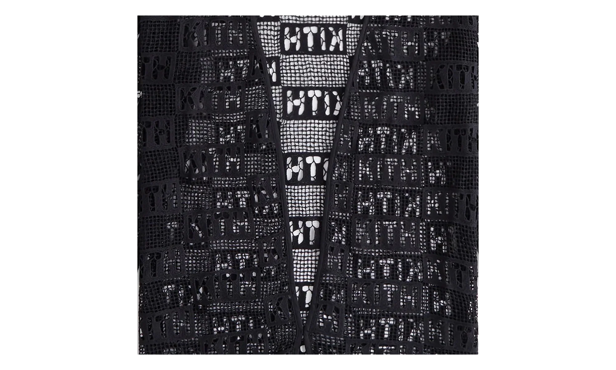 Ethan Logo Lace Cardigan WMNS "Black" KITH115 - Image 2