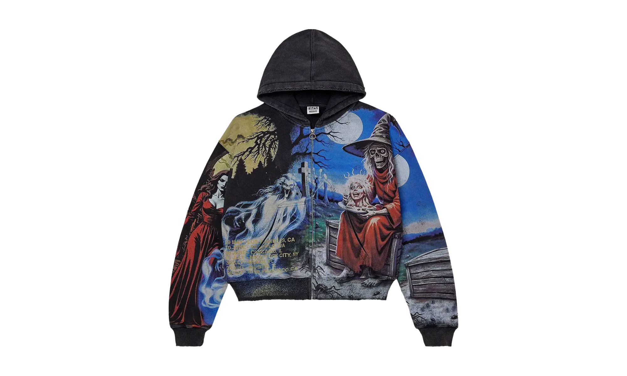 Ether Zip Up Hoodie "Black" VALE 10 007 EZU BK
